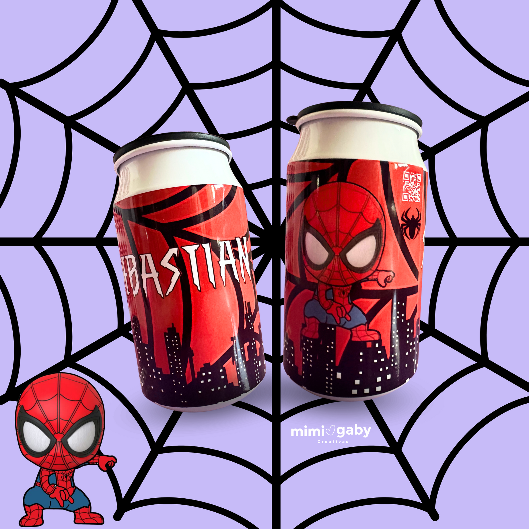 Vaso de Spiderman personalizado