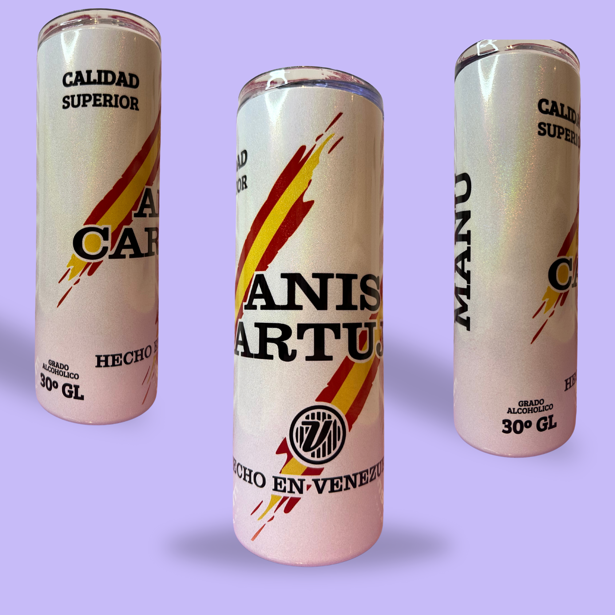 Vaso termo glitter Anis Cartujo