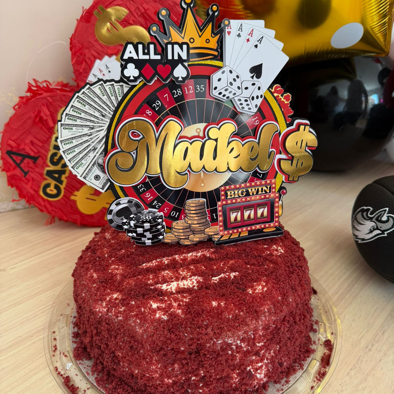 Cake Topper Casino solo formato silhouette