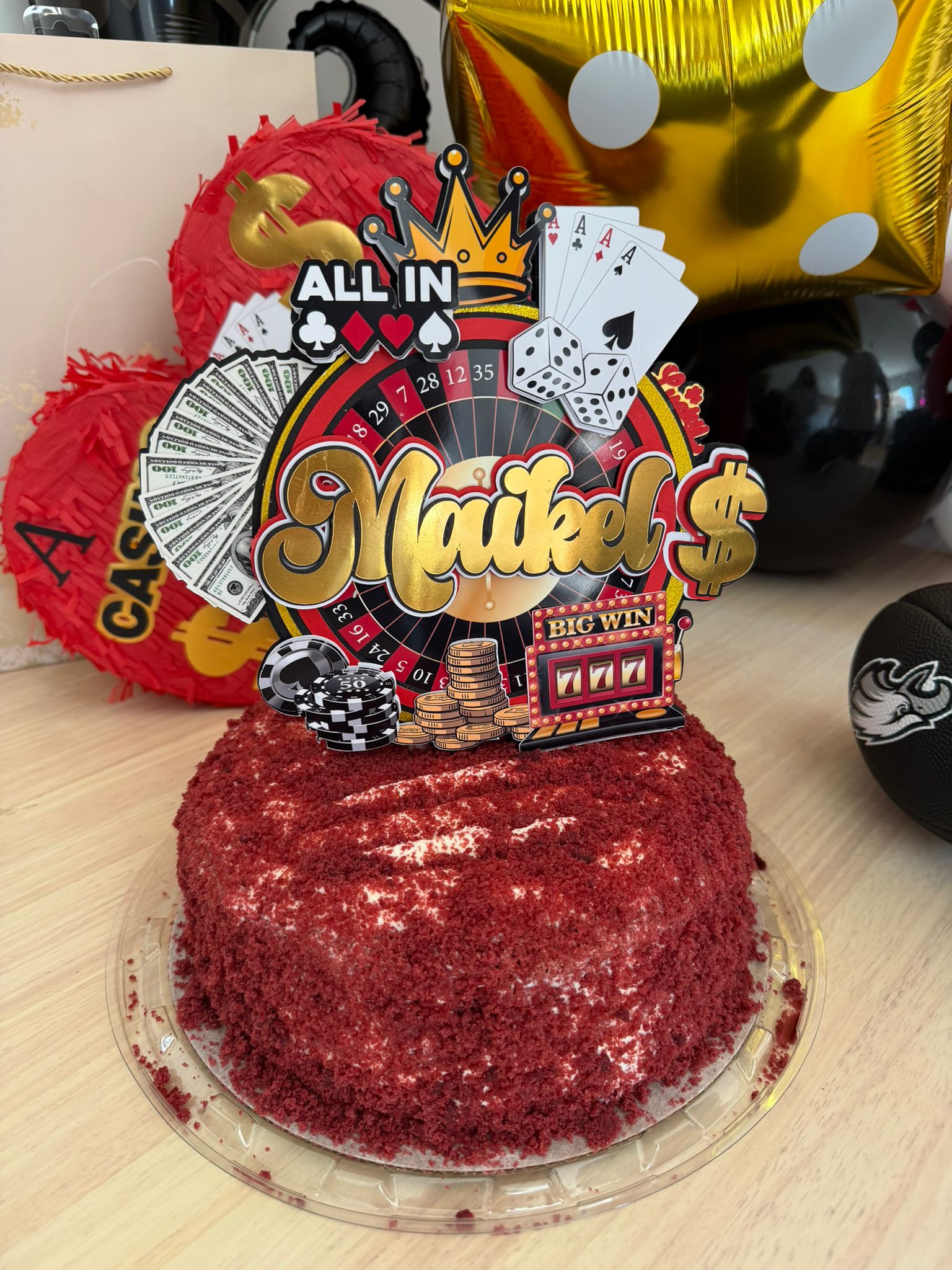 Cake Topper Casino solo formato silhouette